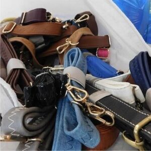 10 piece Purse Straps Lot Random Colors New Unused